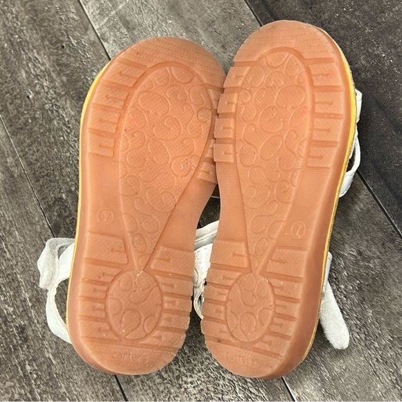 Carters White Flower Strappy Toddler Sandals - Picture 11 of 13